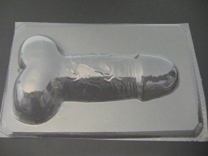 243Bxl Large 11 Inch Penis Front Oversized Chocolate or Hard Candy Mold